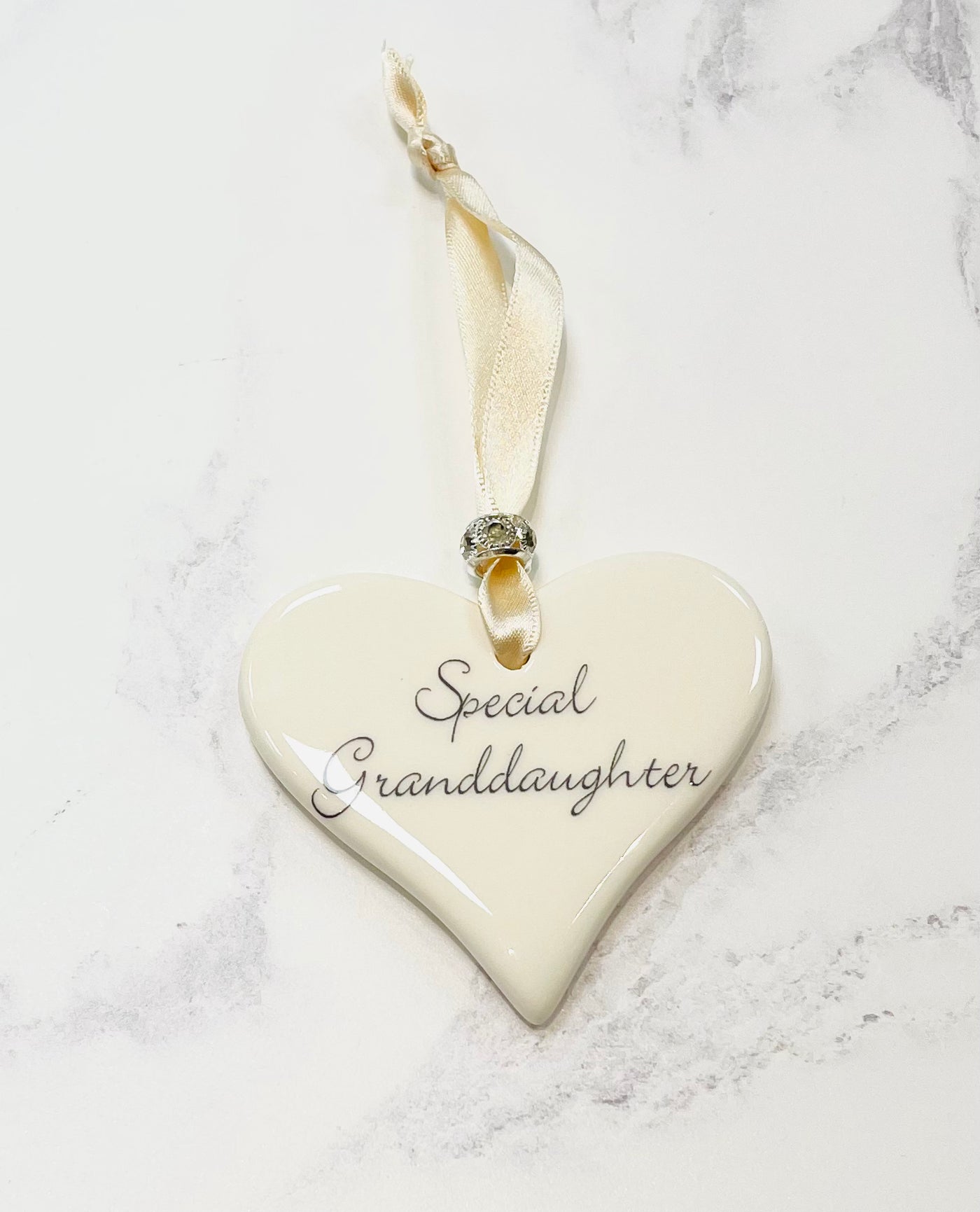 Dimbleby Ceramics Sentiment Hanging Heart - Special Granddaughter
