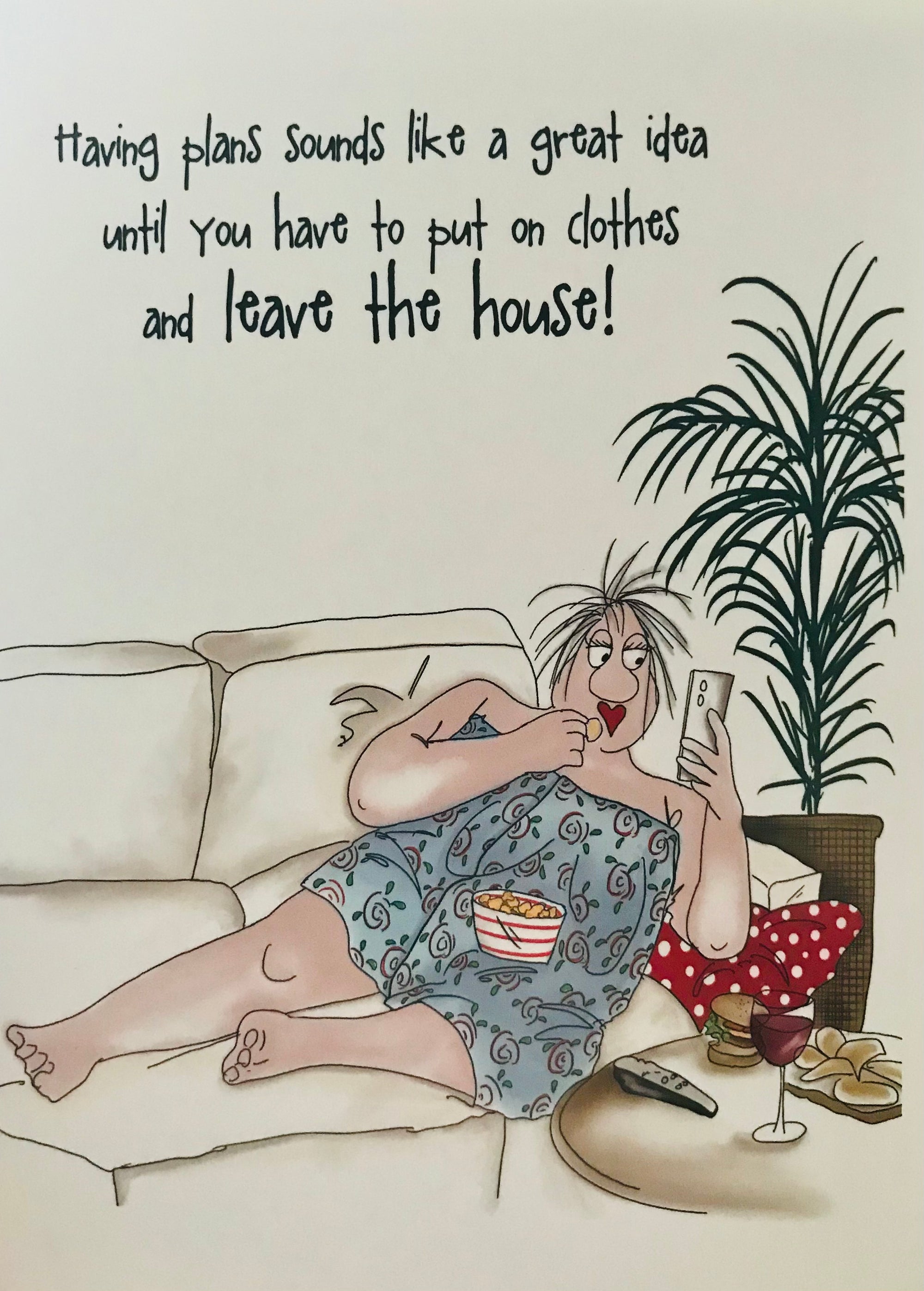 Camilla & Rose Blank Card - Having Plans
