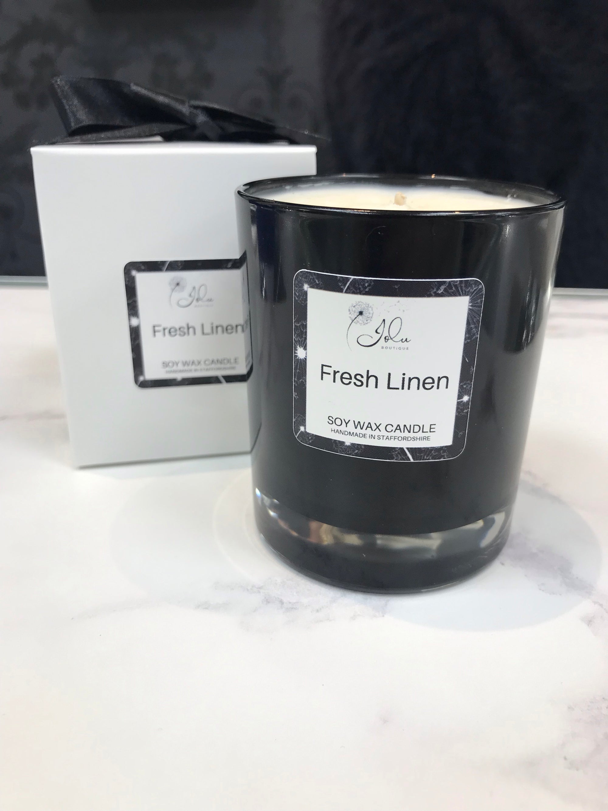 Jolu Boutique Fresh Linen Soy Wax Candle
