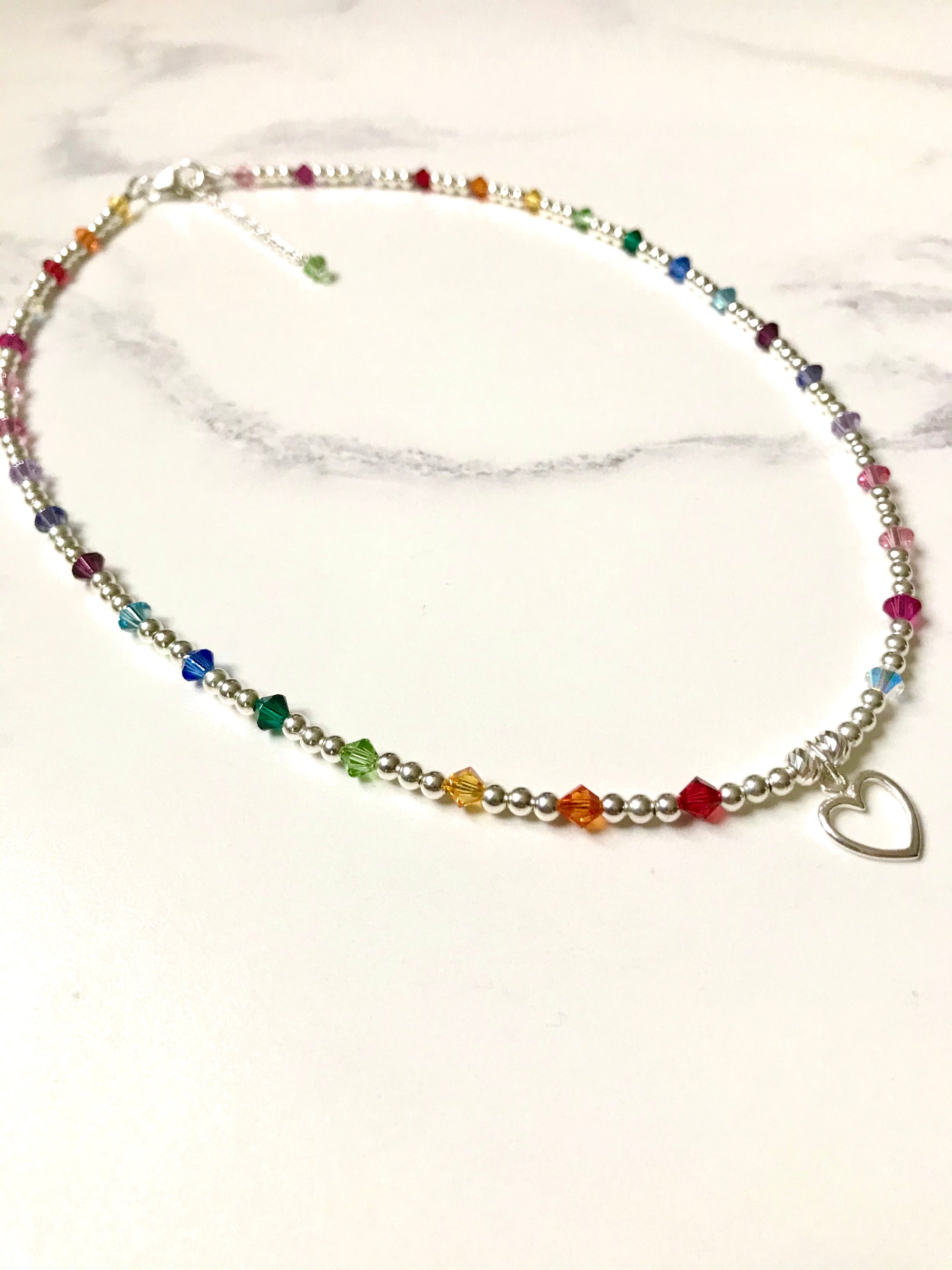 Jolu Jewellery Rainbow Love Full Necklace š