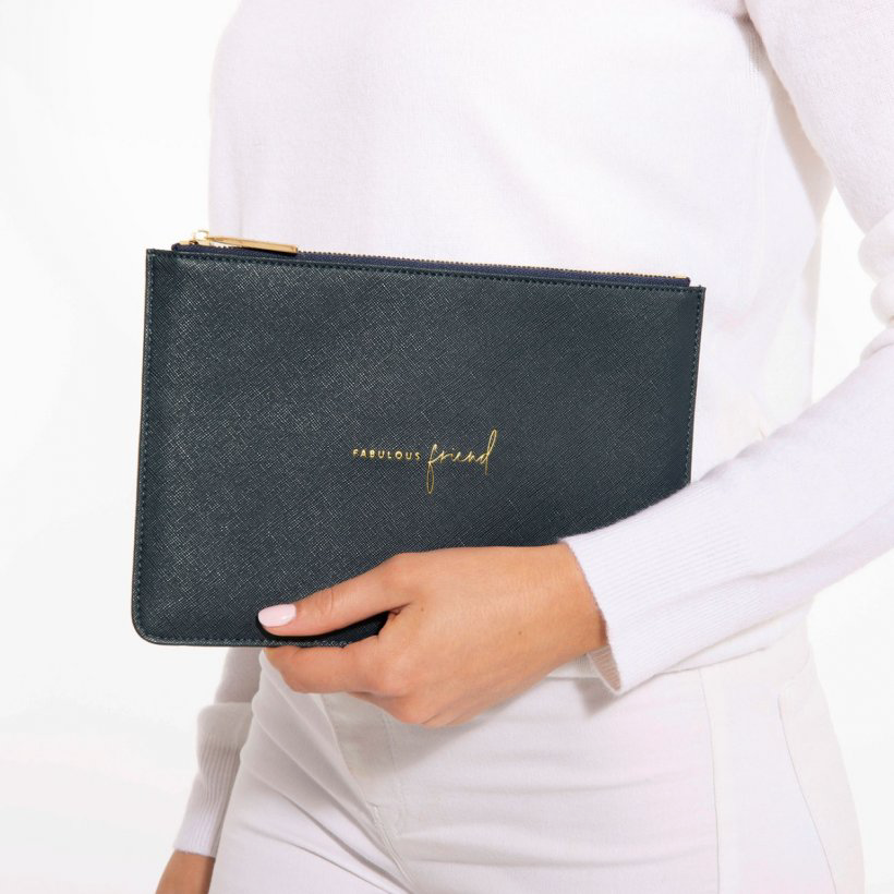Katie Loxton Pouch- Fabulous Friend- Navy Blue