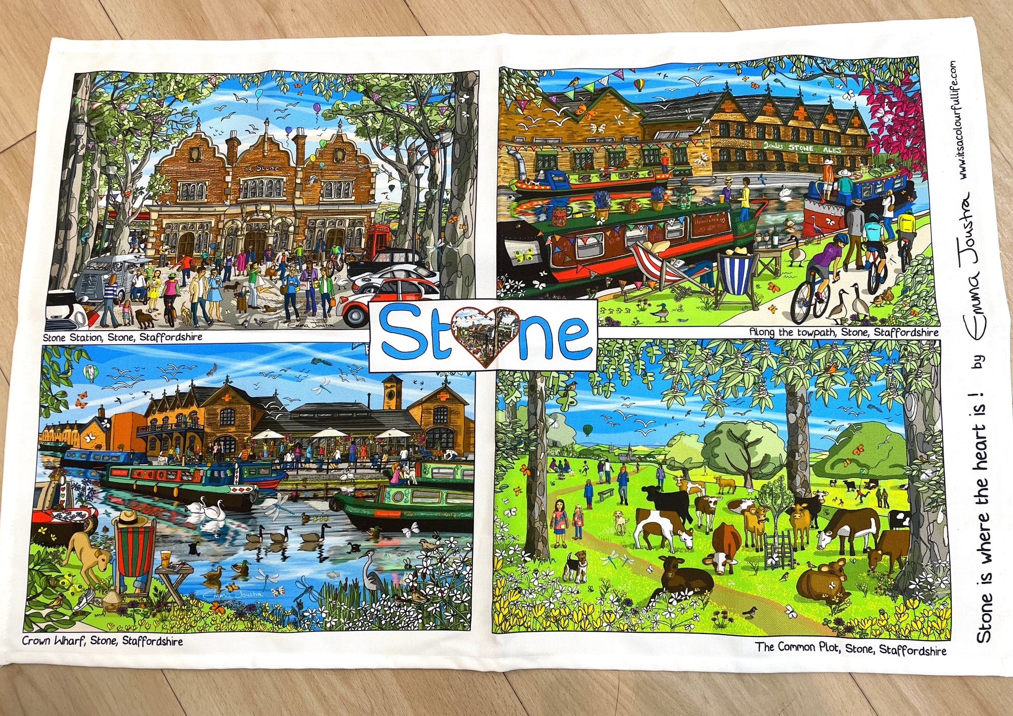 Emma Joustra - Stone is Where The Heart Is Joules - Teatowel