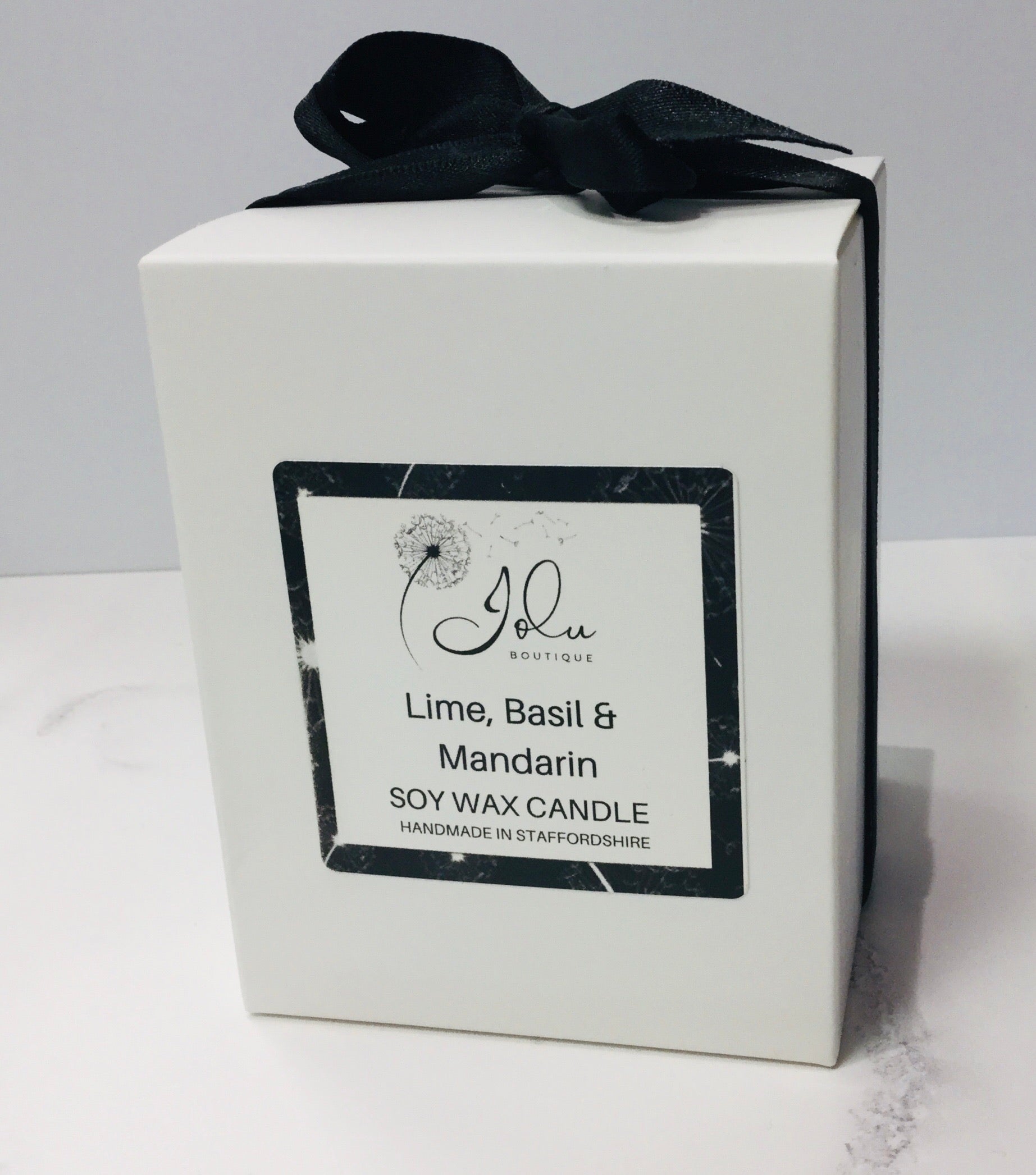 Jolu Boutique Lime, Basil & Mandarin Soy Wax Candle