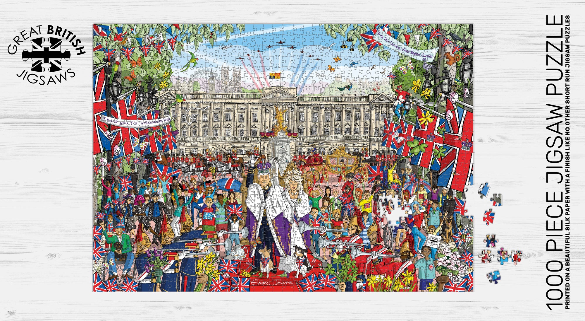 Emma Joustra 1000 piece Limited edition Jigsaw Puzzle - King Charles III Coronation