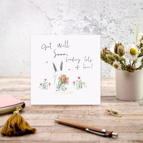 Get Well Soon Bunny Card