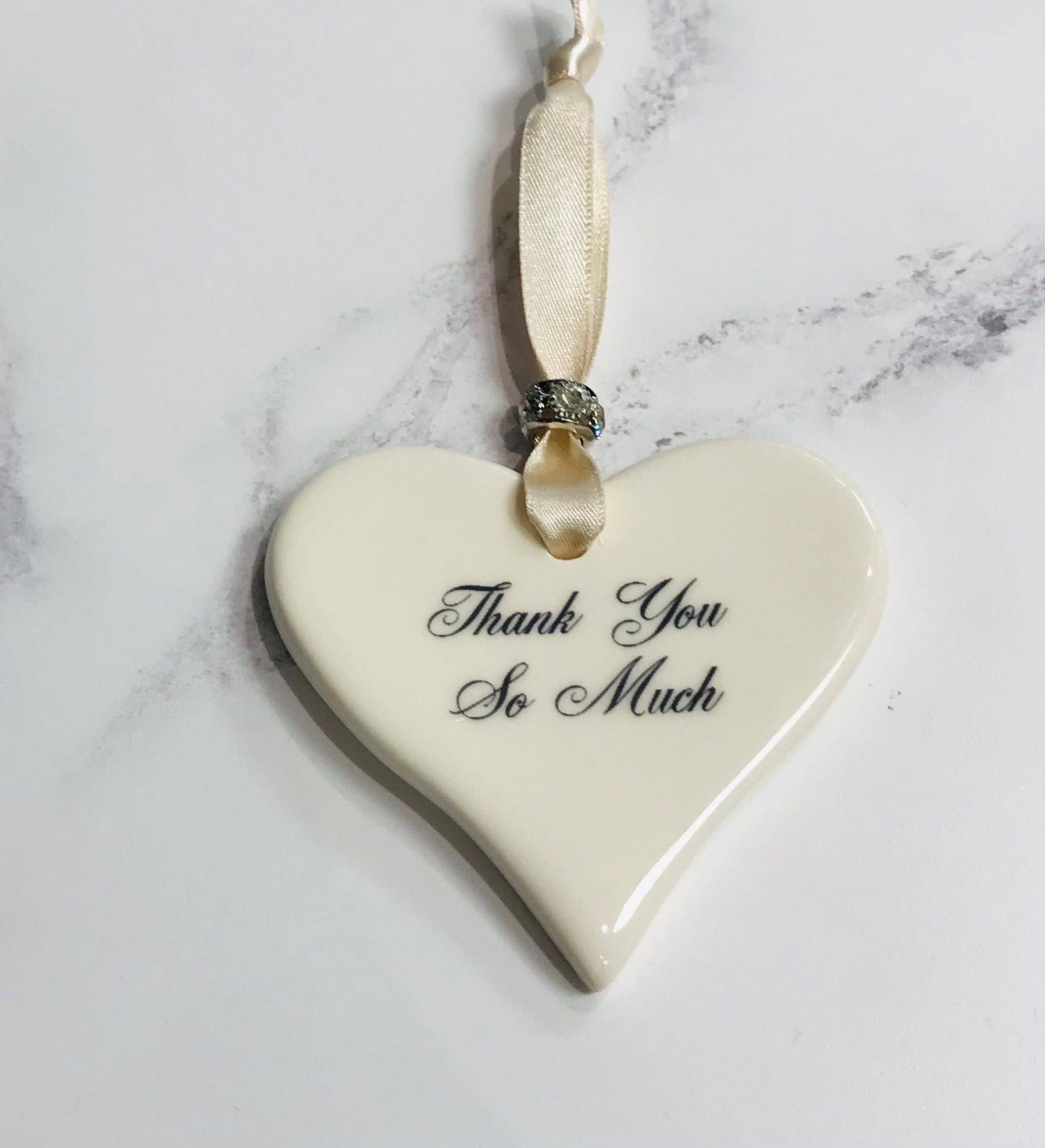 Dimbleby Ceramics Sentiment Hanging Heart - Thank You So Much