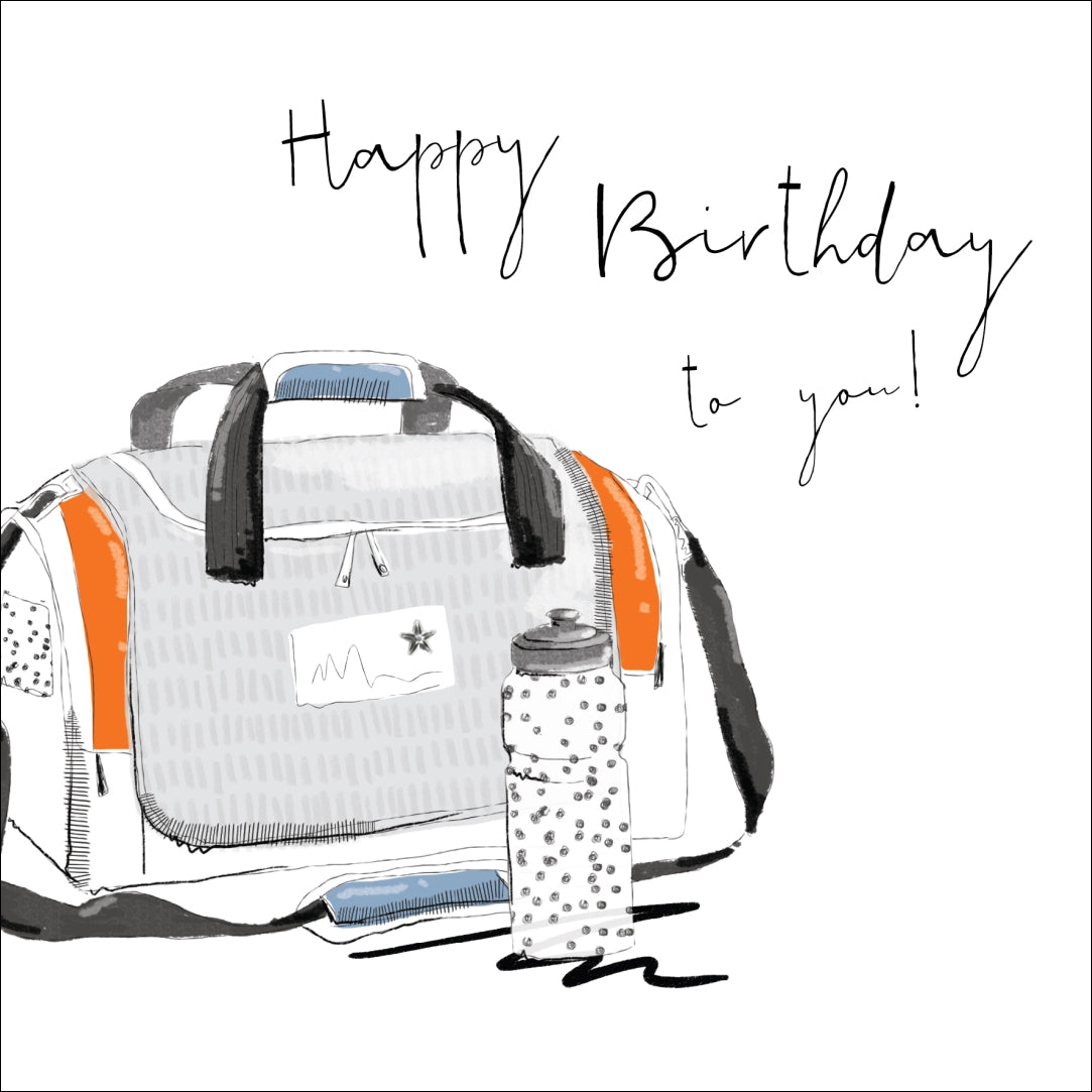 Happy Birthday to You Gym Bag Card
