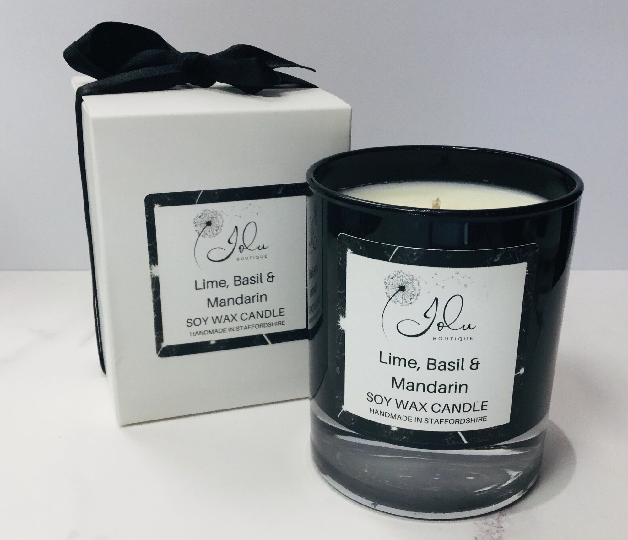 Jolu Boutique Lime, Basil & Mandarin Soy Wax Candle