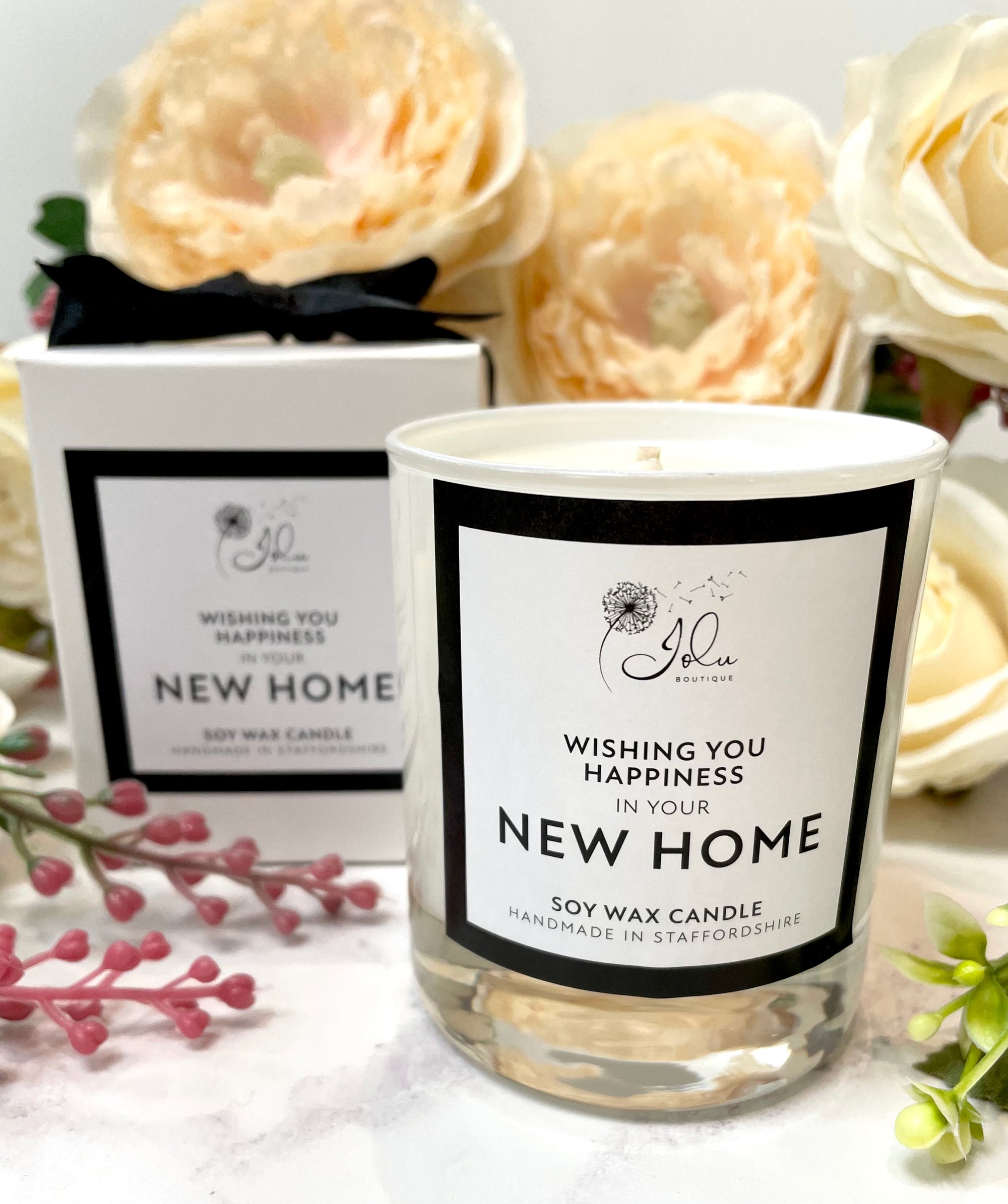 Jolu Boutique Sentiment Candle - New Home