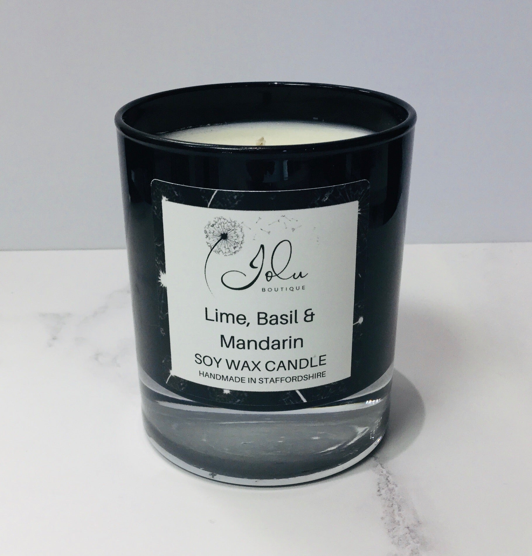 Jolu Boutique Lime, Basil & Mandarin Soy Wax Candle