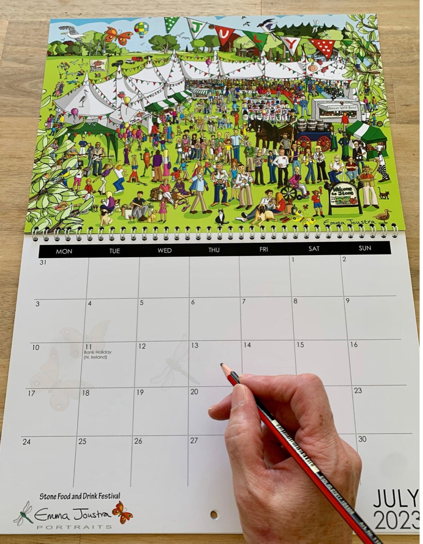 Emma Joustra 2023 Calendar - There’s no place like Stone