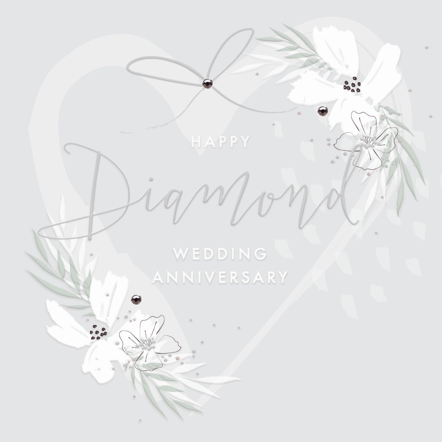Pastel Diamond Wedding Anniversary Card