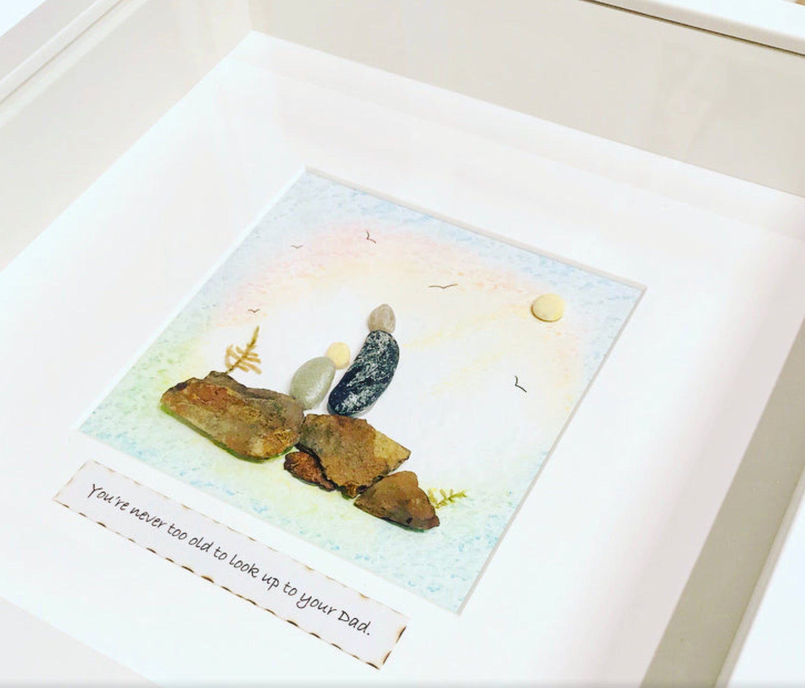 BESPOKE Framed Pebble Picture - Any Occasion Personalised