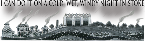 Moorland Pottery Cold, Wet, Windy Night Stoke City Mug