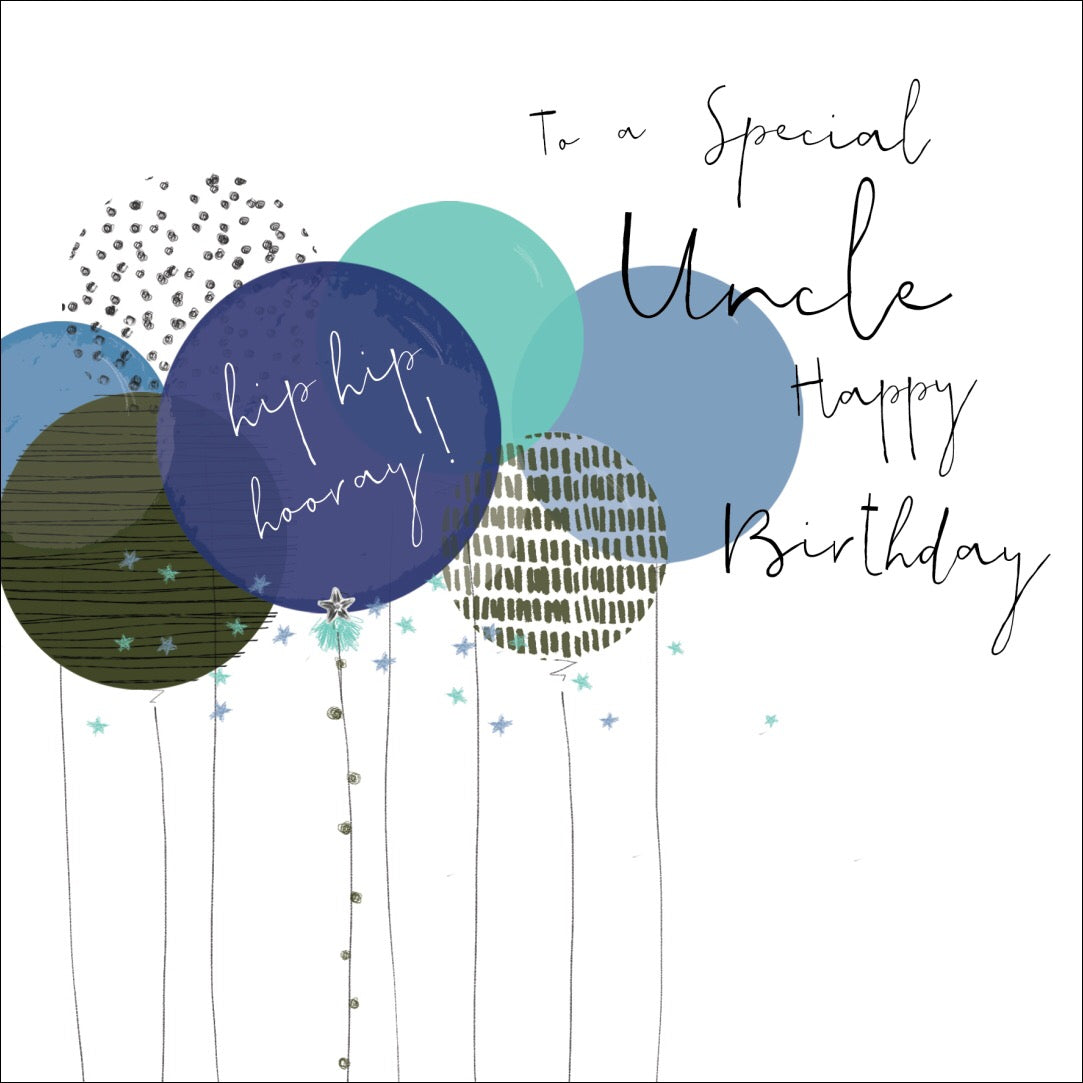 To a Special Uncle Happy Birthday Balloons Card