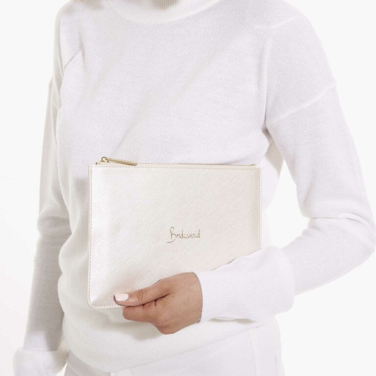 Katie Loxton Perfect Pouch - Bridesmaid - Pearlised