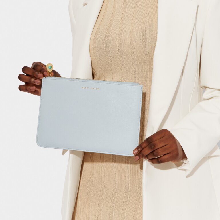 Katie Loxton Birthstone Pouch - DECEMBER - Turquoise - Light Blue