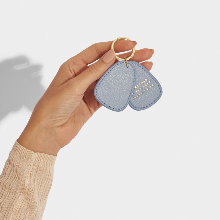 Katie Loxton Beautifully Boxed Keyring - Together is the Best Place to Be - Cloud Blue