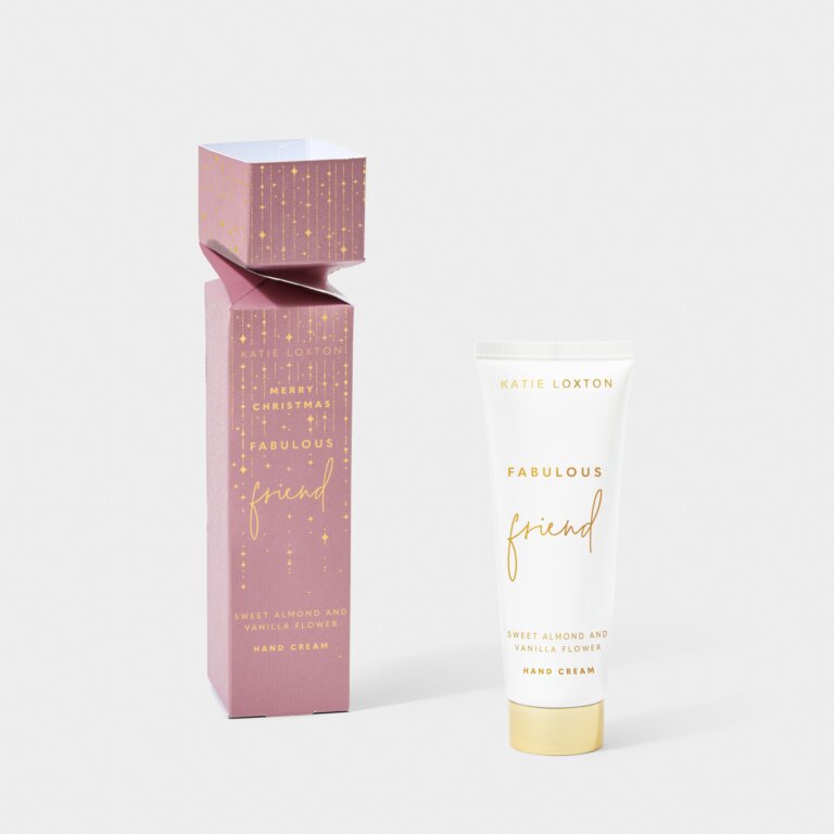 Katie Loxton Hand Cream - Merry Christmas Fabulous Friend -Sweet Almond & Vanilla Flower - Dusky Pink