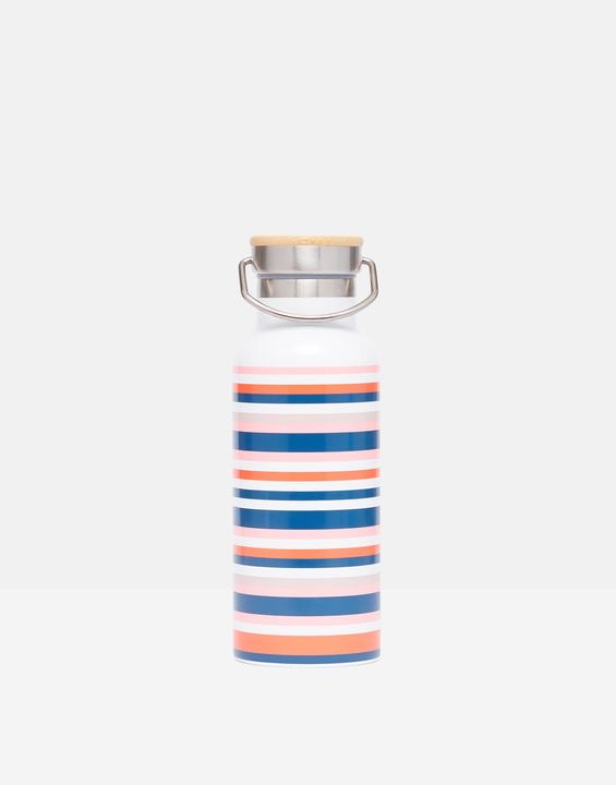 Joules Metal Null Striped Water Bottle