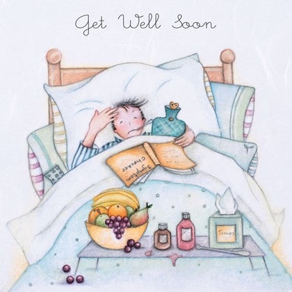 Berni Parker Blank Card - Get Well Soon