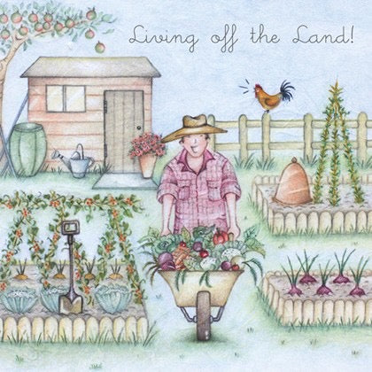 Berni Parker Blank Card - Living off the Land