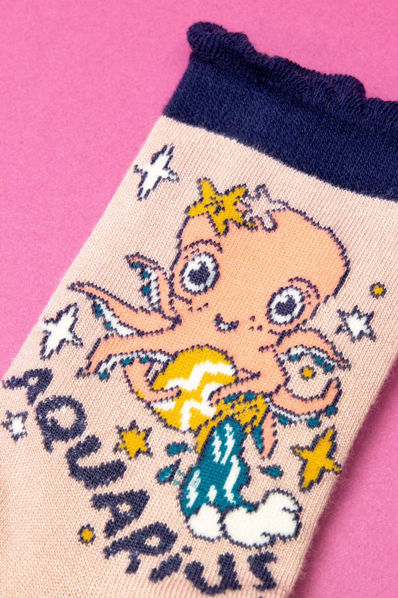 Powder Aquarius Ankle Bamboo Socks (21st January - 19th February)