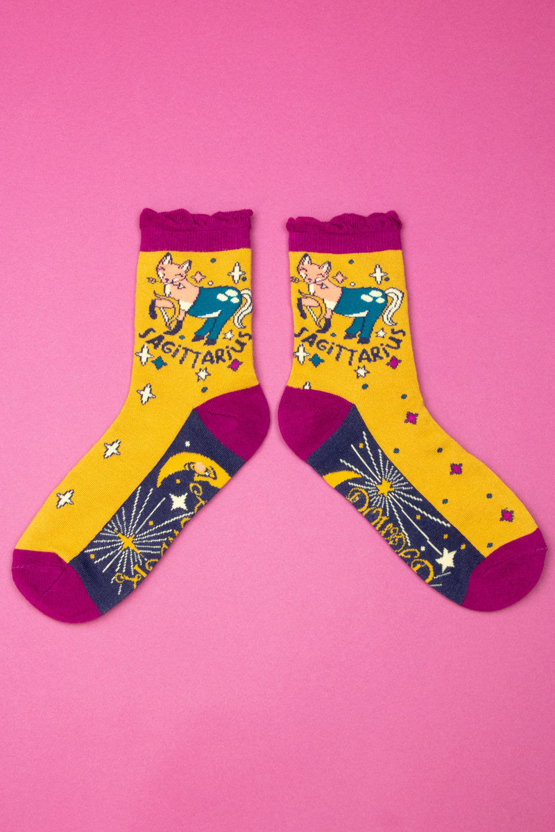 Powder Sagittarius Ankle Bamboo Socks (23rd November - 21st December)
