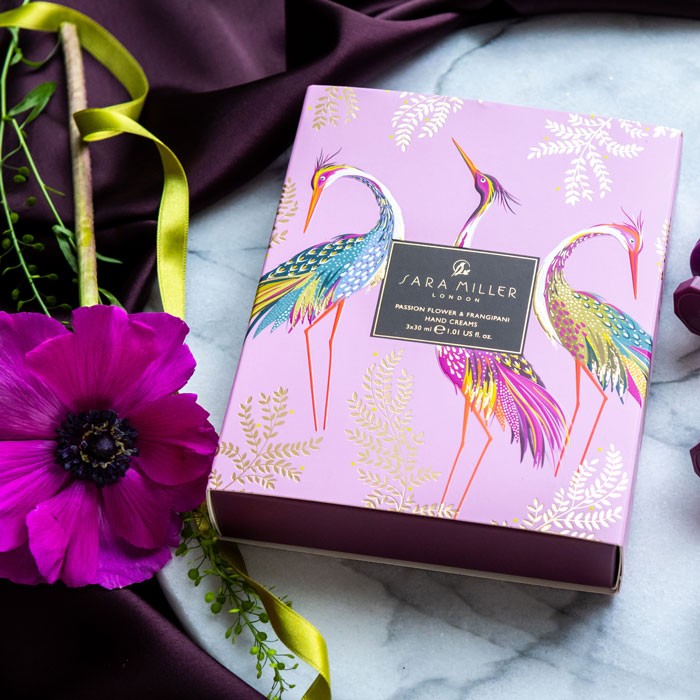 Sara Miller Haveli Garden Hand Cream Trio Gift Set -Passion Flower & Frangipani hi