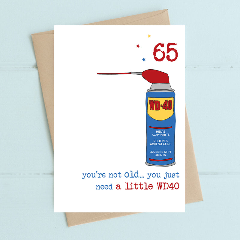 Dandelion Stationery - WD40 65th Birthday Card
