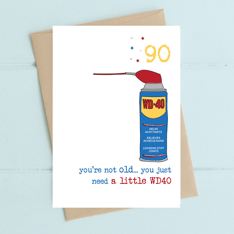 Dandelion Stationery - WD40 90th Birthday Card
