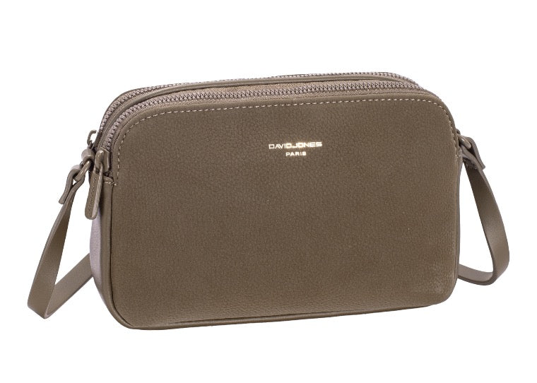 SWATCH - David Jones (CM7335-3) Rectangular Double Zip Small Crossbody Bag - (AUTOGENERATED)