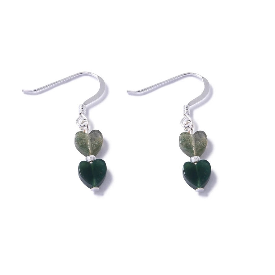 SWATCH - Carrie Elspeth Gemstone Double Hearts Earrings - (AUTOGENERATED)
