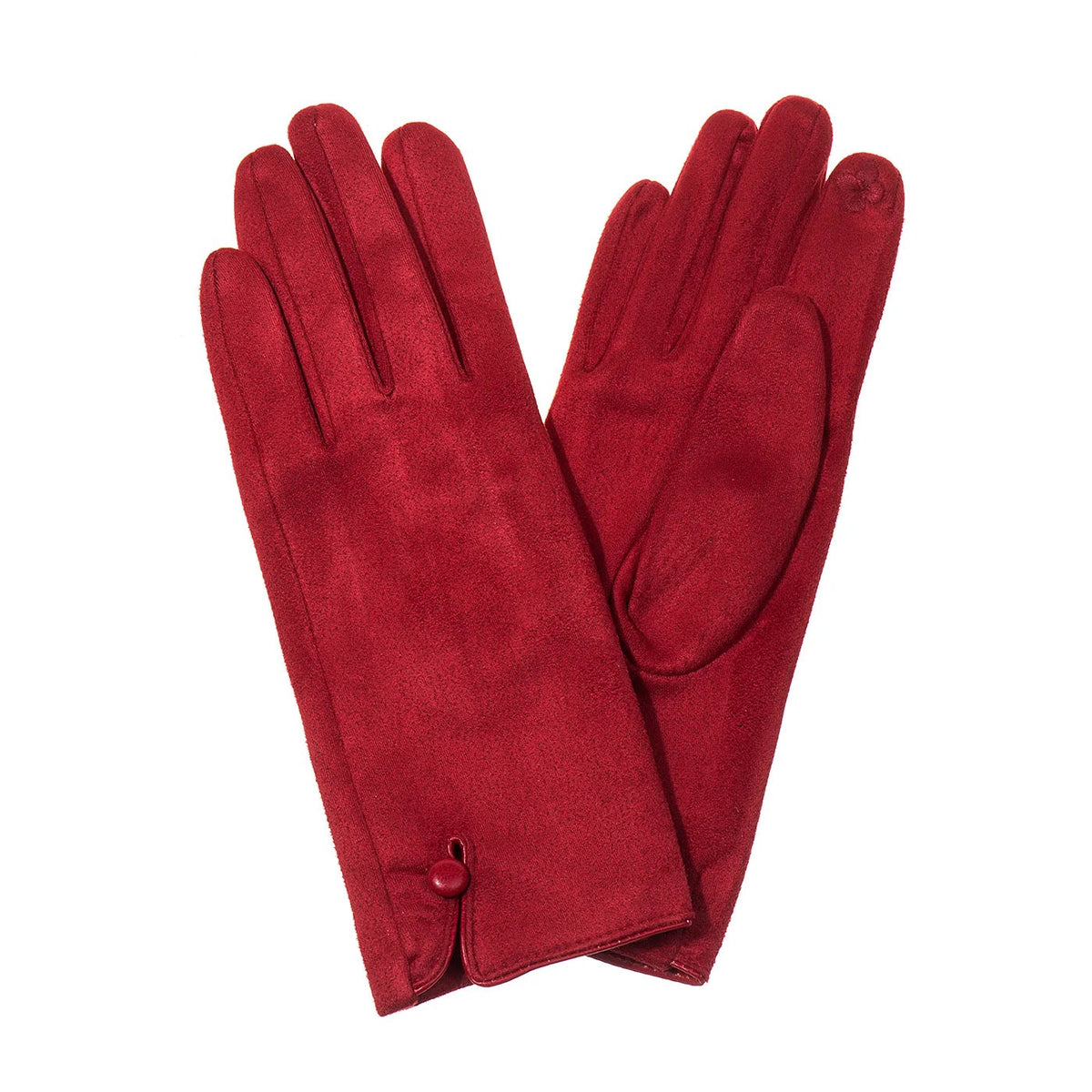 SWATCH - Park Lane Faux Suede Single Button Detail Ladies Gloves - (AUTOGENERATED)