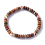 Carrie Elspeth - Natural Jasper Rondelle Beaded Bracelet - Neutral Tones