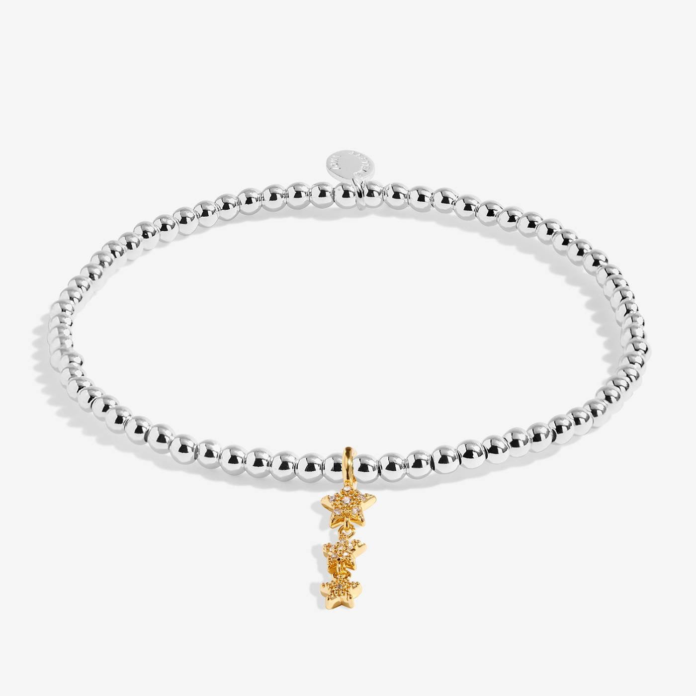Joma Jewellery - 'A Little Magical Birthday Wish' - Silver &amp; Gold Plated Bracelet