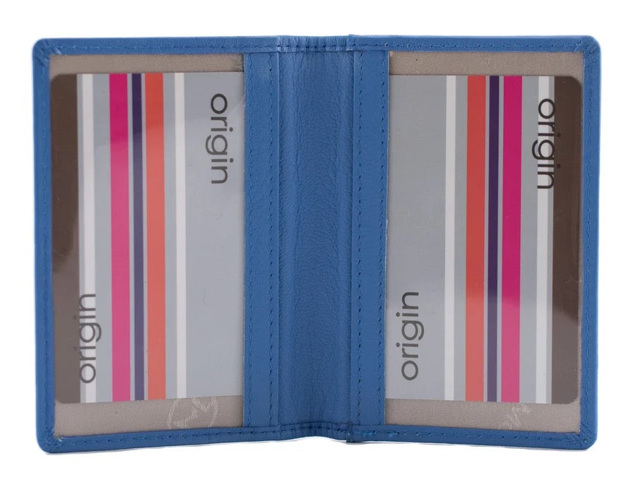 Mala Leather Origin Card Holder with RFID Protection (610 5) - Blueberry