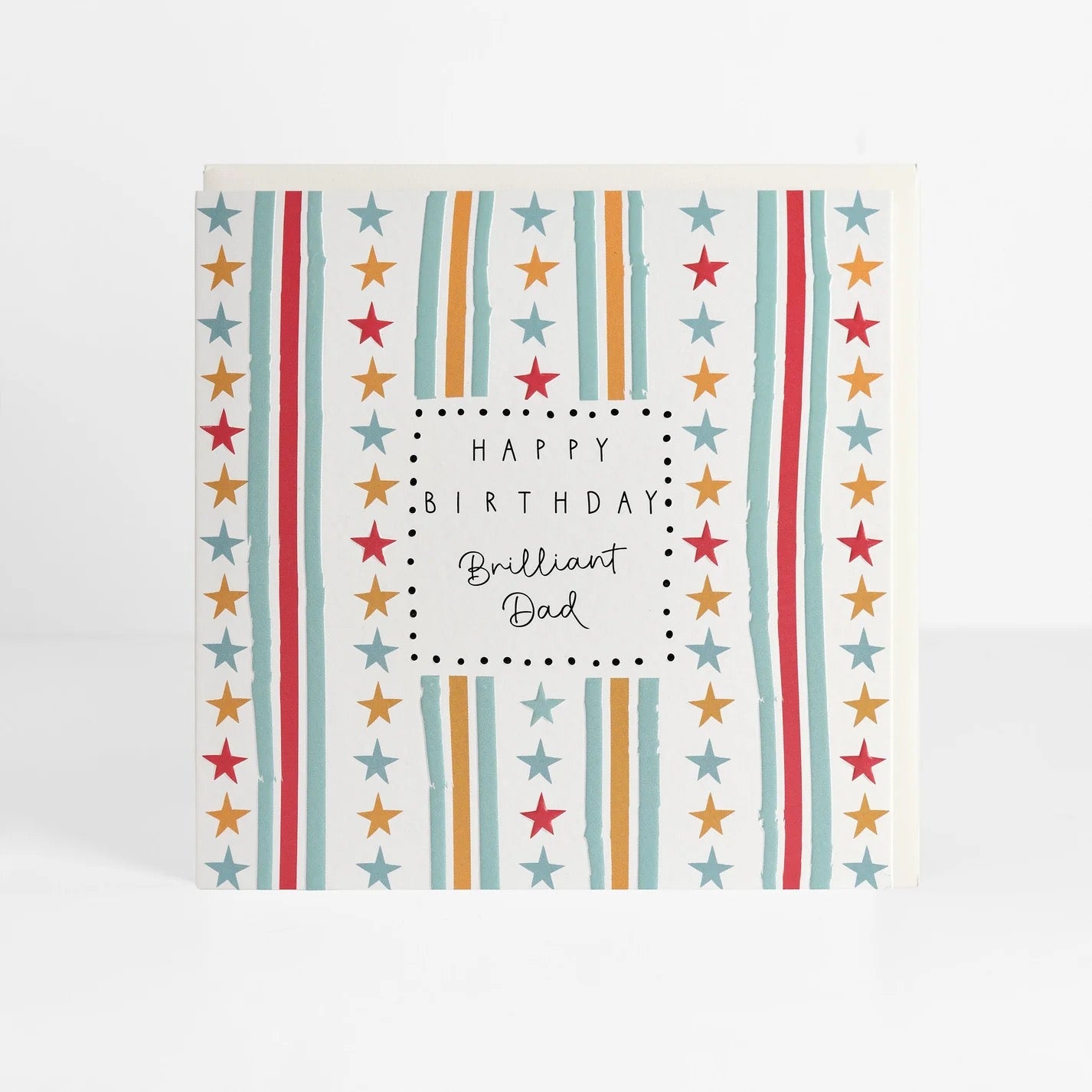 Happy Birthday Brilliant Dad Stars &amp; Stripes - Birthday Card- Belly Button