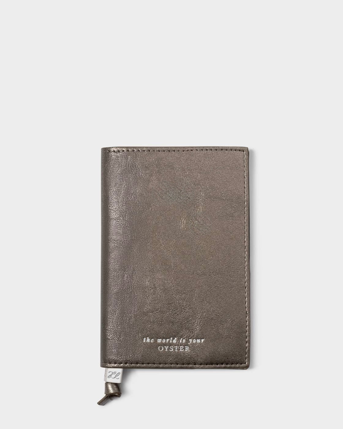 Katie Loxton - World is Your Oyster - Passport Holder -Pewter