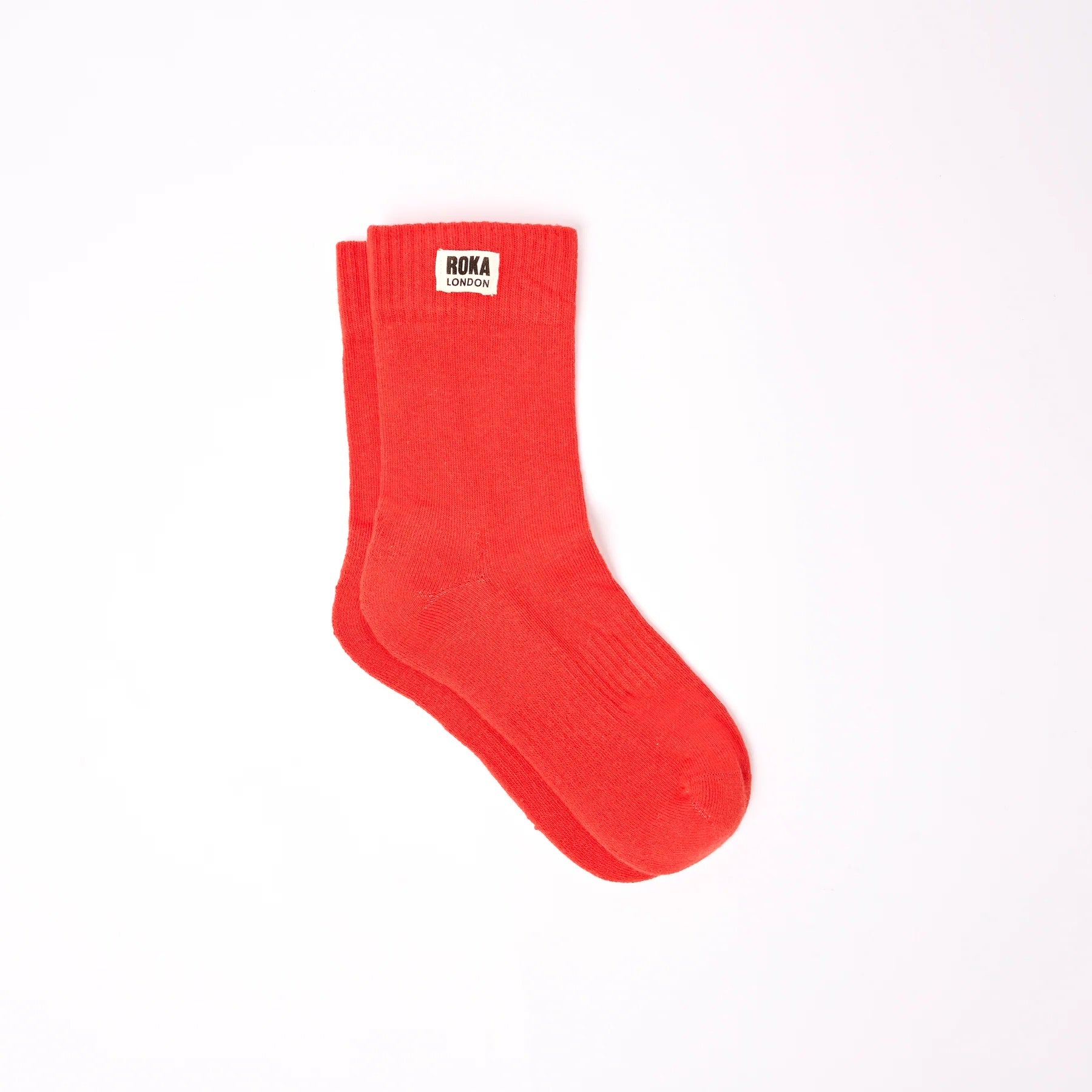 ROKA Wimbledon Ladies Ankle Crew Socks - Cranberry Red