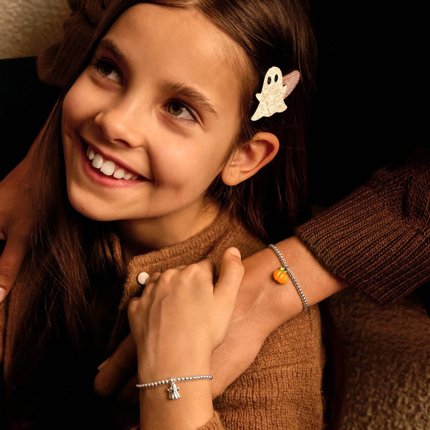 Joma Jewellery A Little Vibes - Hello Pumpkin - Silver Plated Bracelet