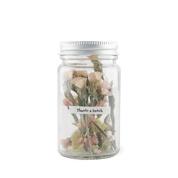 East of India Dried Flowers in a Jar - Thanks a Bunch