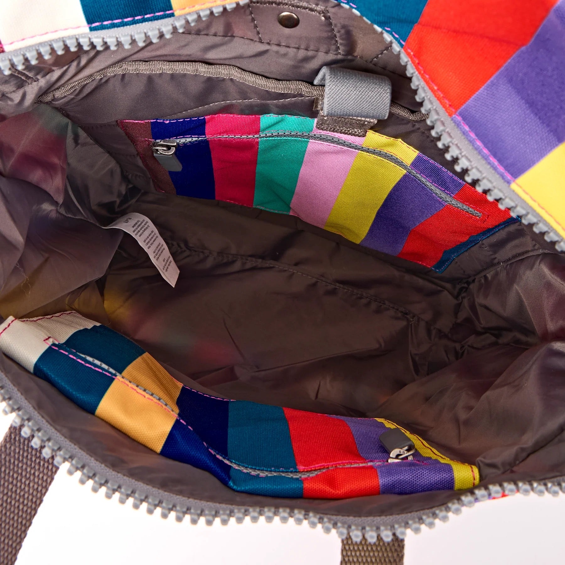 Roka Canfield B Backpack-Recycled Canvas - SMALL - Wide Multi Stripe (Limited Edition)