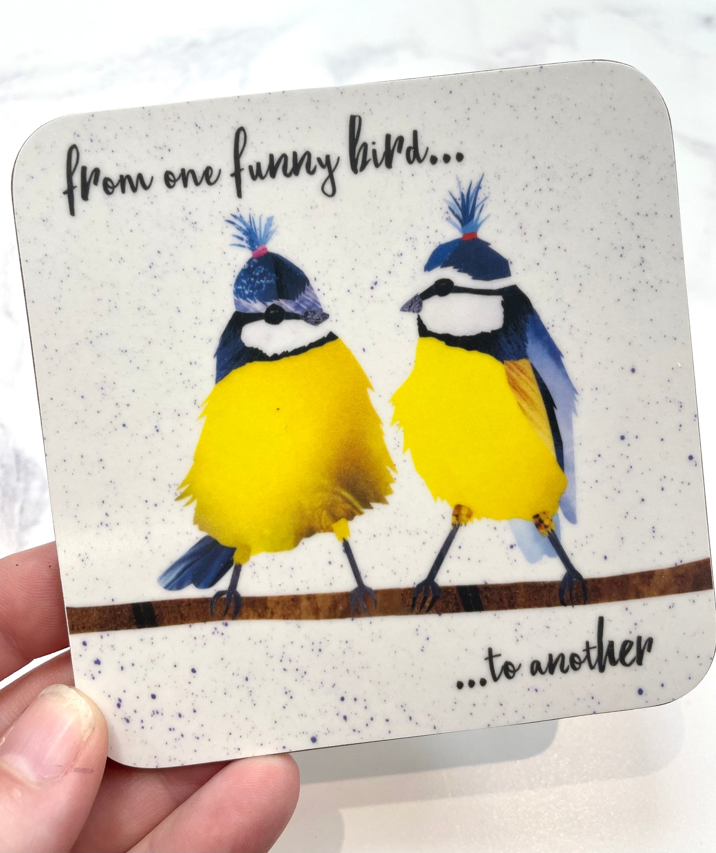 Flying Teaspoons Coaster - From One Funny Bird To Another