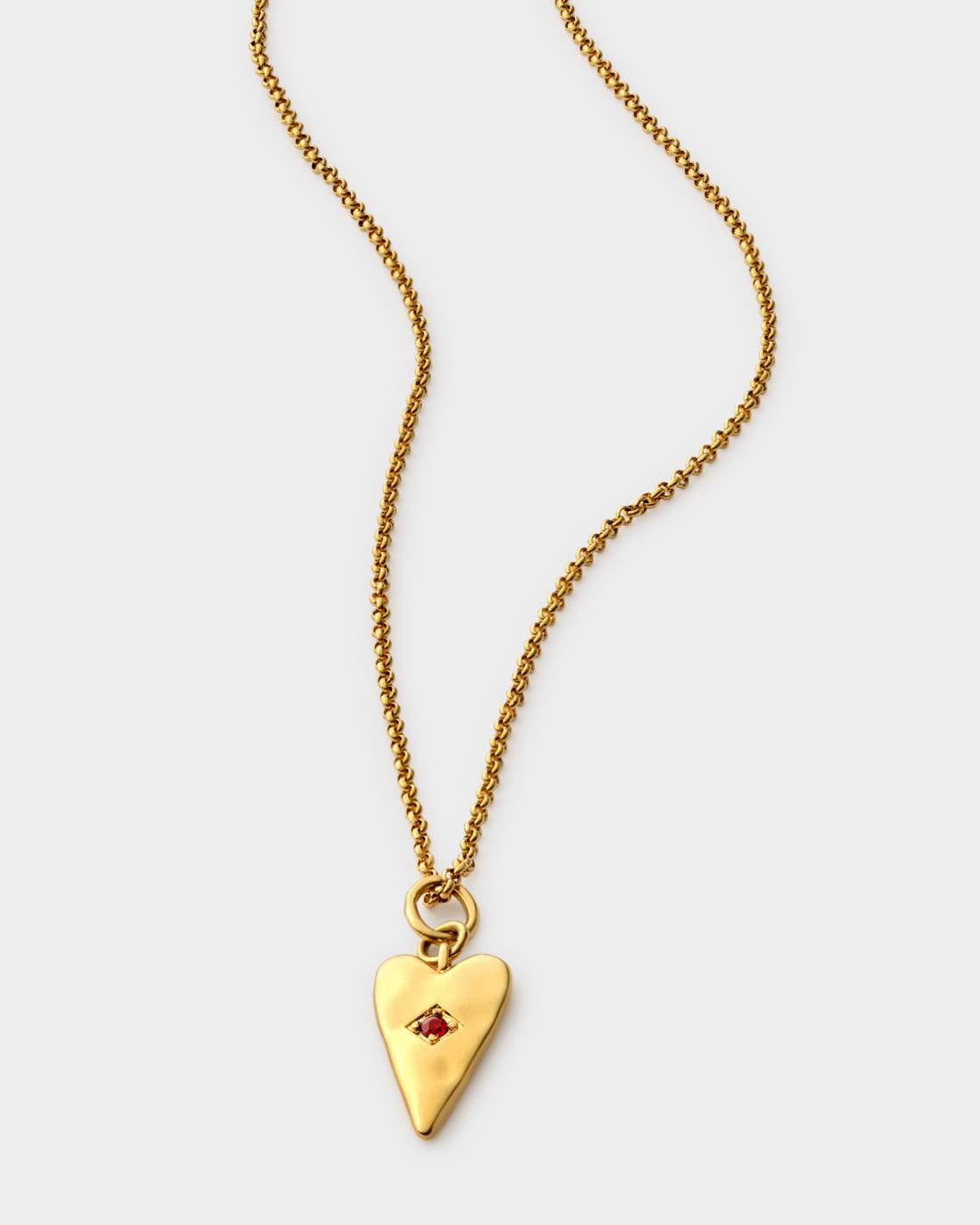 Katie Loxton Waterproof Jewellery - Rogue Noir - Gold Heart Pendant Necklace