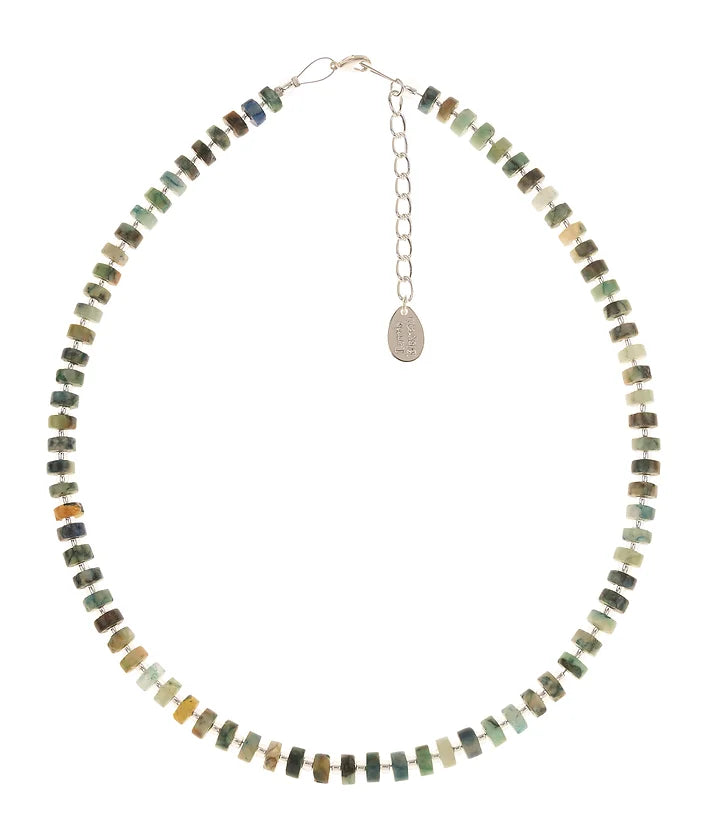 Carrie Elspeth Botanicals Gemstone Full Beaded Necklace
