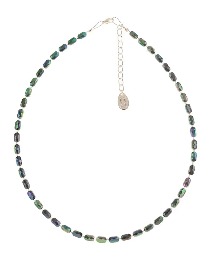 Carrie Elspeth Aspects Full Beaded Necklace - Dark Green