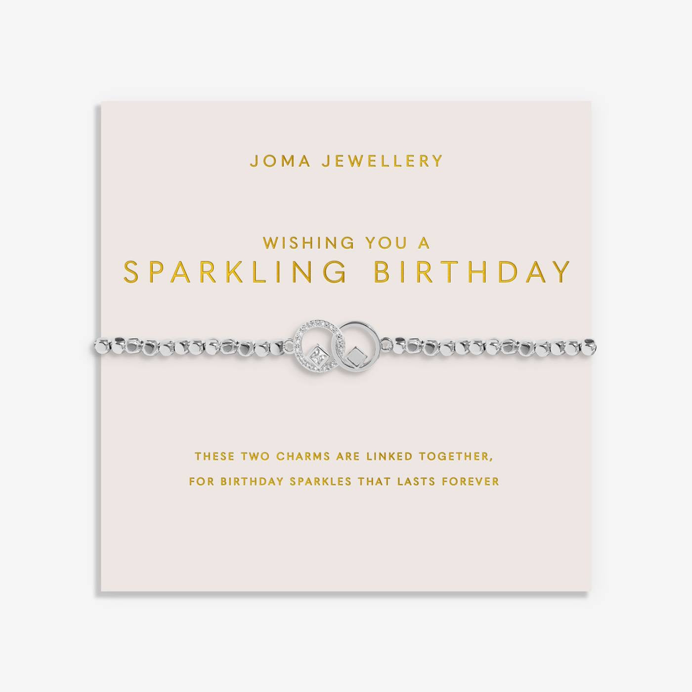 Joma Jewellery Forever Yours -'Wishing You a Sparkling Birthday' Bracelet