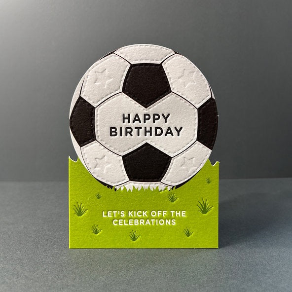 Heyyy - Football - Die Cut Birthday Card