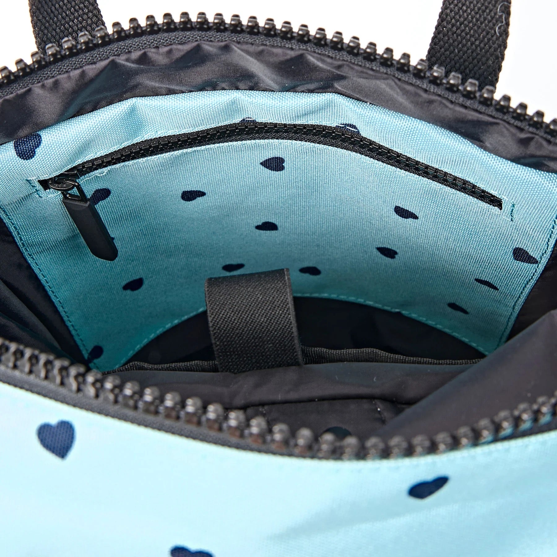 Roka Canfield B Backpack-Recycled Canvas - SMALL - Heart Print [ LIMITED EDITION ]